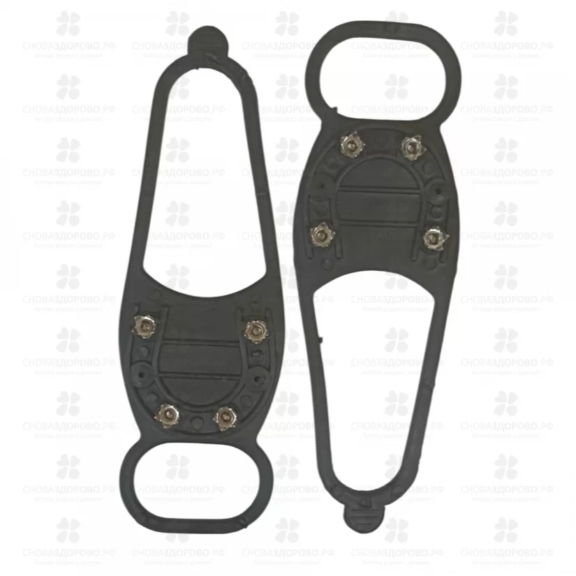 Антигололед "Подкова" 4 шипа-звездочки универсальный р.35-50см арт. ANHZ4 ✅ 28718/06449 | Сноваздорово.рф