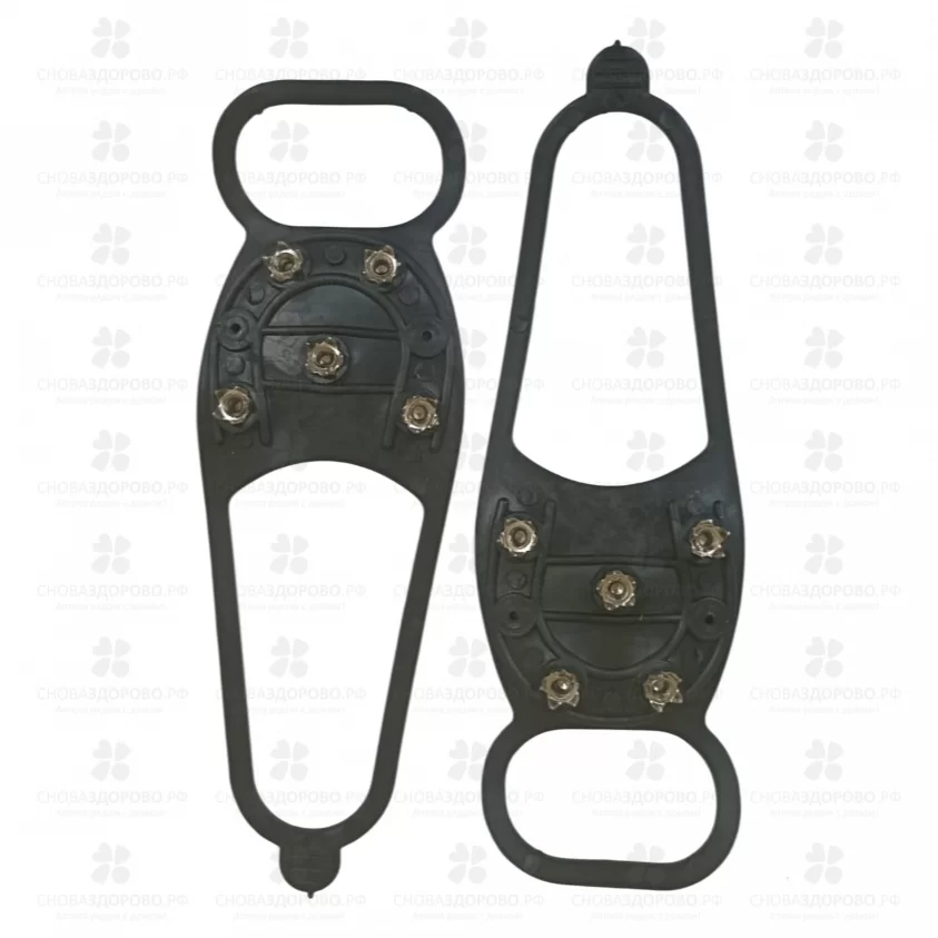 Антигололед "Подкова" 5 шипов-звездочек универсальный р.35-50см арт. ANPZ45 ✅ 33991/06449 | Сноваздорово.рф