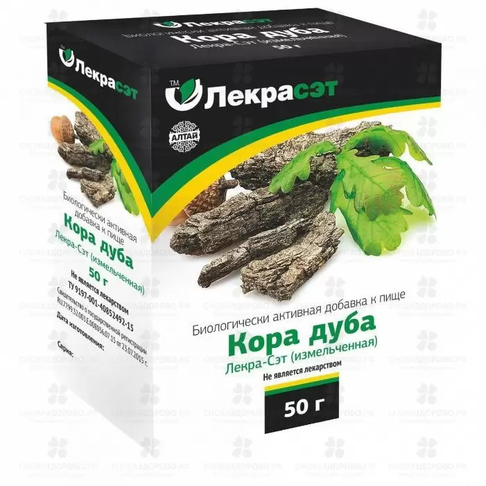 Дуб кора 50г (БАД) ✅ 31635/06810 | Сноваздорово.рф