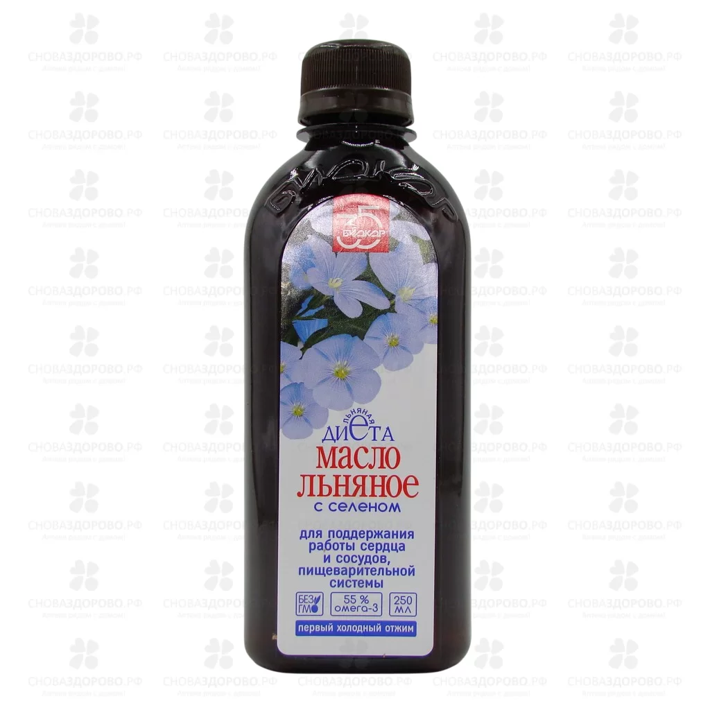 Масло льняное с селеном 250мл флакон (БАД) ✅ 08714/06721 | Сноваздорово.рф