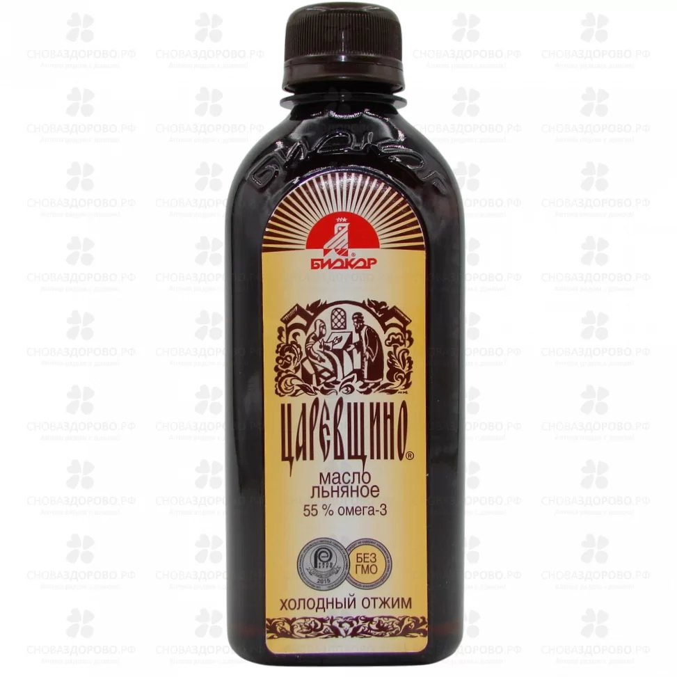 Масло льняное Царевщино 250мл (пищевое) (БАД) ✅ 09588/06721 | Сноваздорово.рф