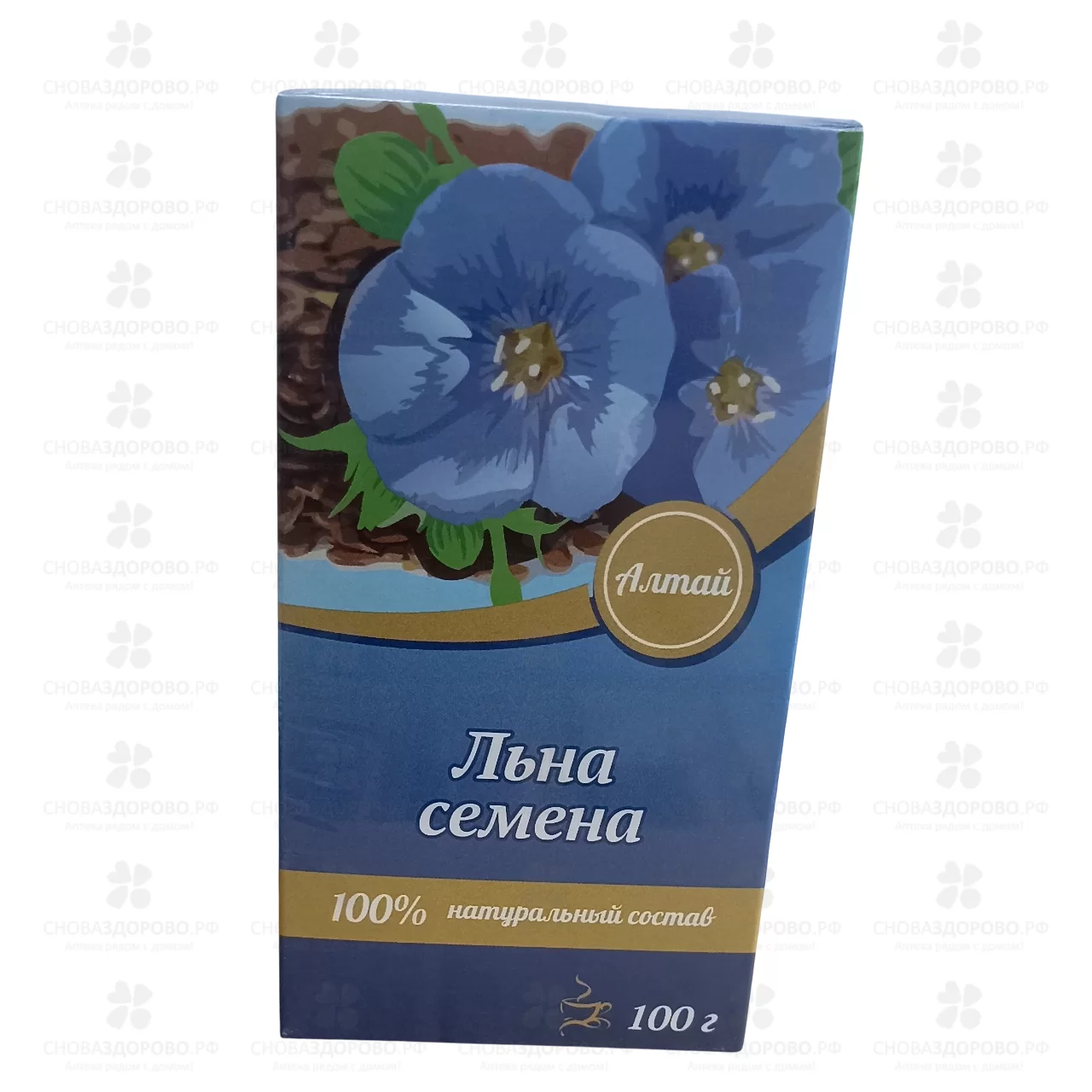 Льна семя 100г (чайный напиток) ✅ 10712/06206 | Сноваздорово.рф