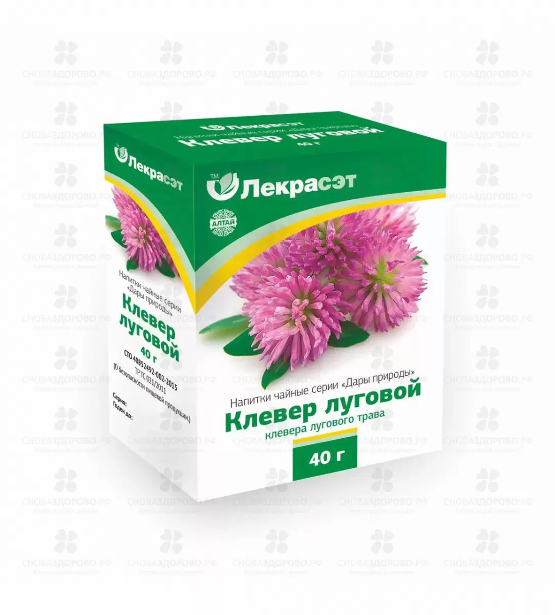 Клевер луговой 40г (БАД) ✅ 24742/06810 | Сноваздорово.рф