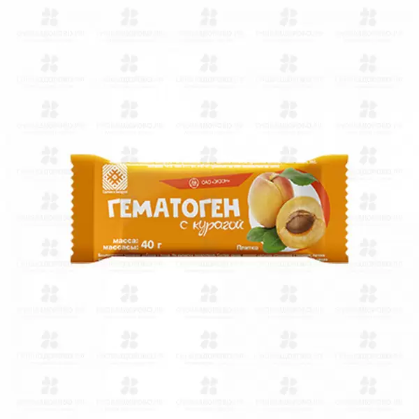Гематоген  с курагой 40г (БАД) ✅ 36150/08679 | Сноваздорово.рф