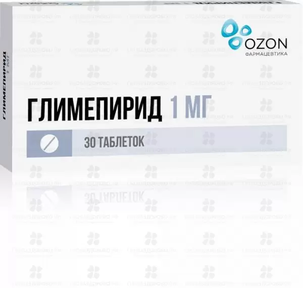 Глимепирид таблетки 1мг №30 ✅ 13964/06162 | Сноваздорово.рф