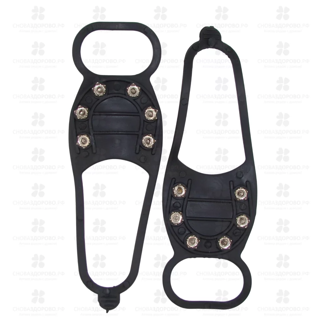 Антигололед "Подкова" 6 шипов-звездочек универсальный р.35-50 арт. ANPZ6 ✅ 28719/06449 | Сноваздорово.рф